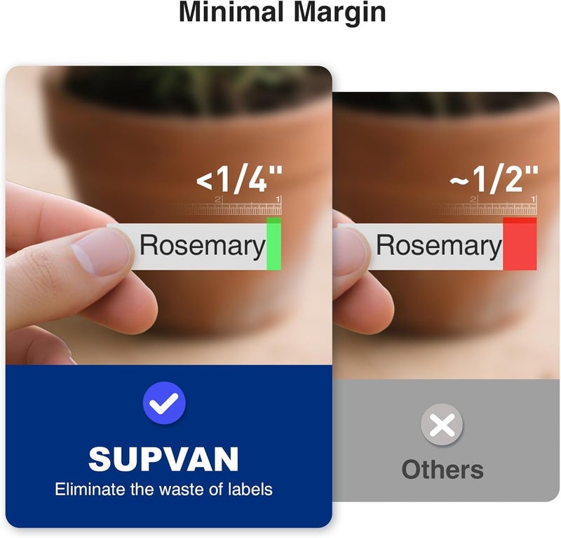 SUPVAN G15M Mini Portable Label Maker Machine with Heat Shrink Tube, Rechargeable 1200mAh Battery Thermal Transfer Printer, Compatible with Multi-Type Label, Home, Garage, Office & Outdoor - Image 4